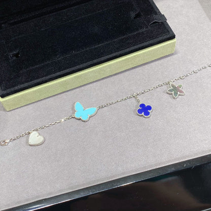 [⭐Corinne]LUCKY SPRING SILVER BRACELET 4 MOTIF