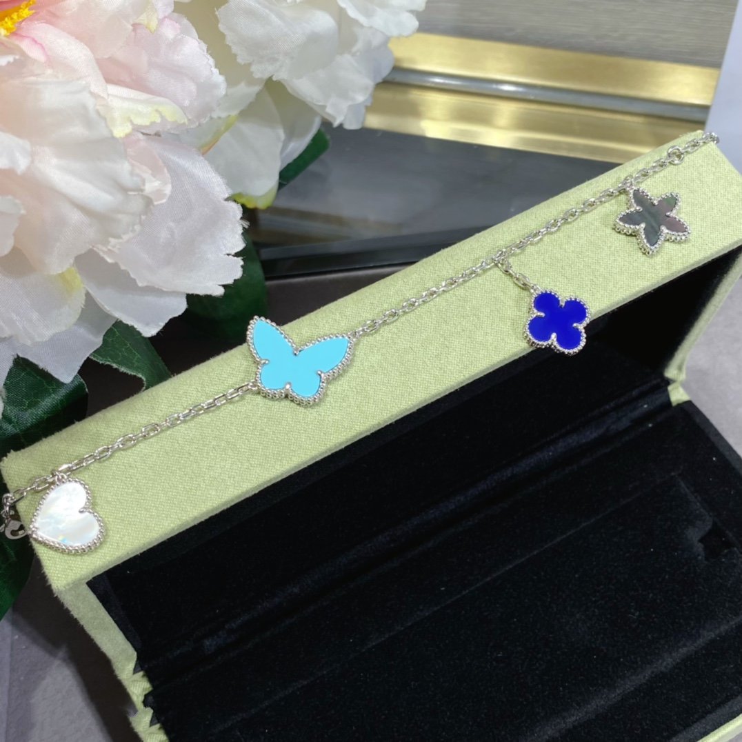[⭐Corinne]LUCKY SPRING SILVER BRACELET 4 MOTIF