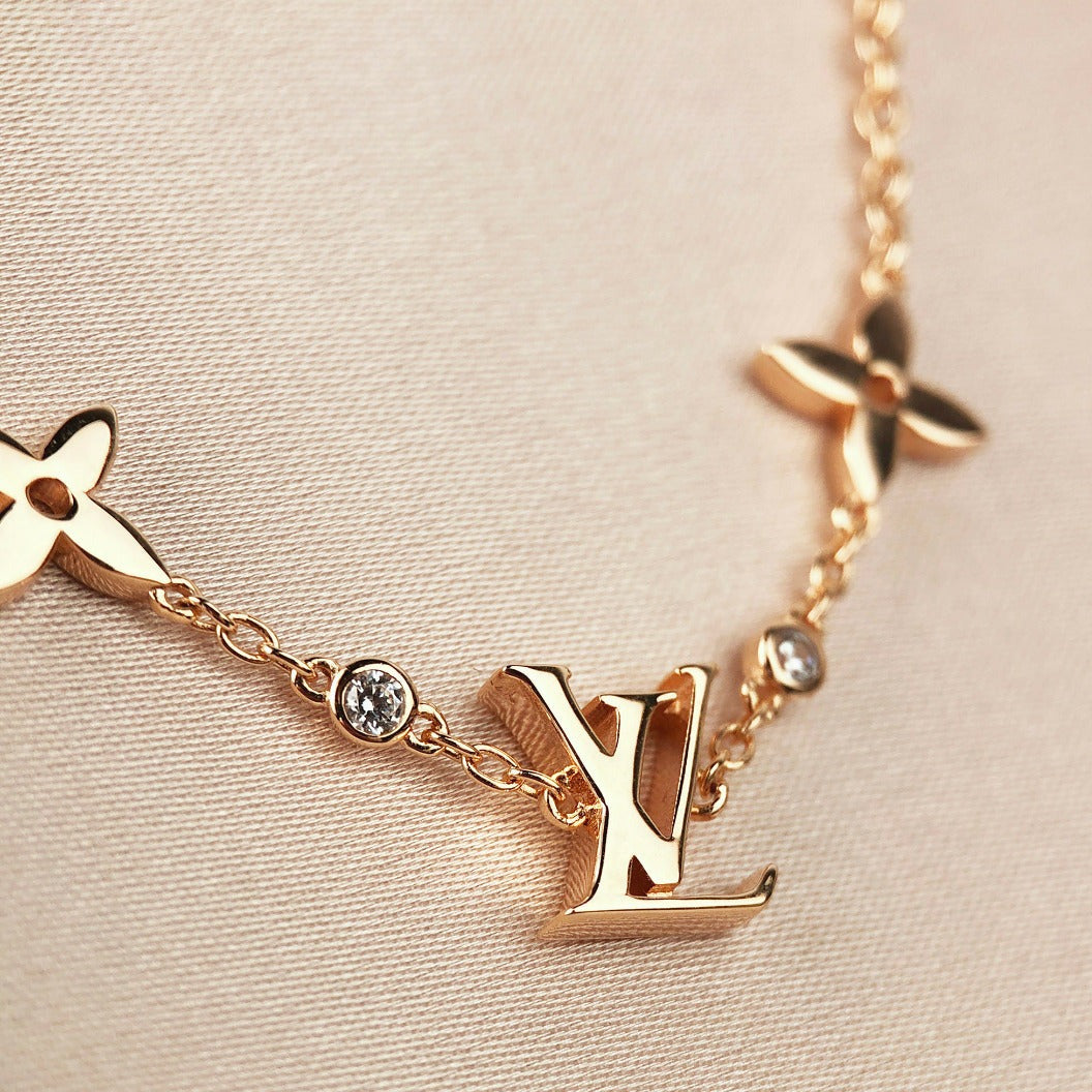 [⭐Corinne]STAR AND SUN 7 MOTIFS GOLD BRACELET