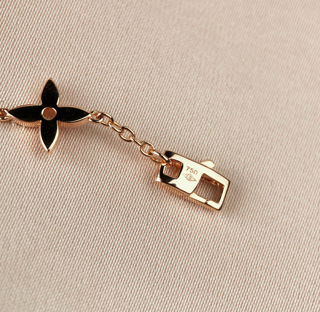 [⭐Corinne]STAR AND SUN 7 MOTIFS GOLD BRACELET