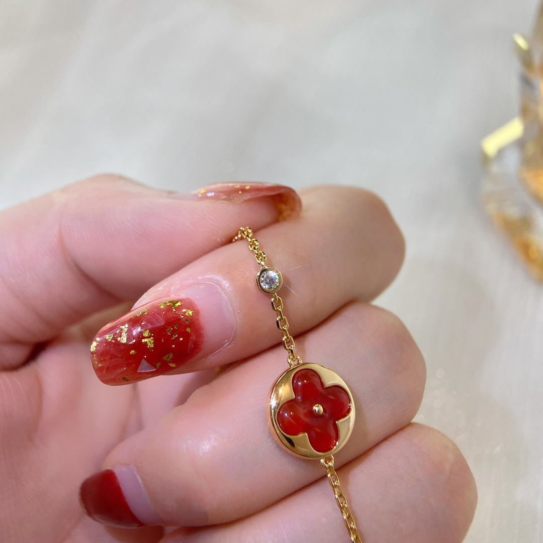 [⭐Corinne]SUN PEDANT CARNELIAN BRACELET
