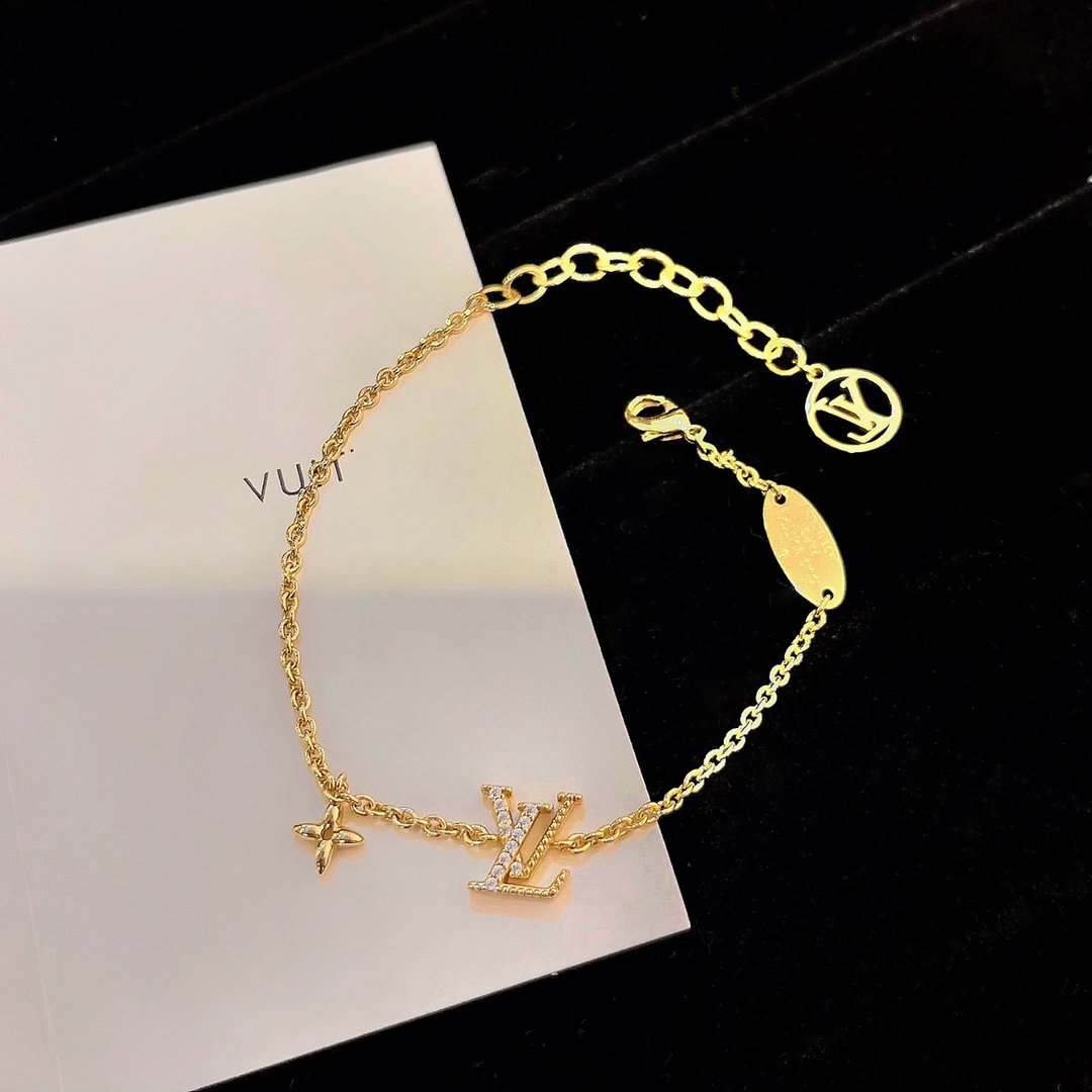 [⭐Corinne]LOGO STAR MOTIF GOLD BRACELET