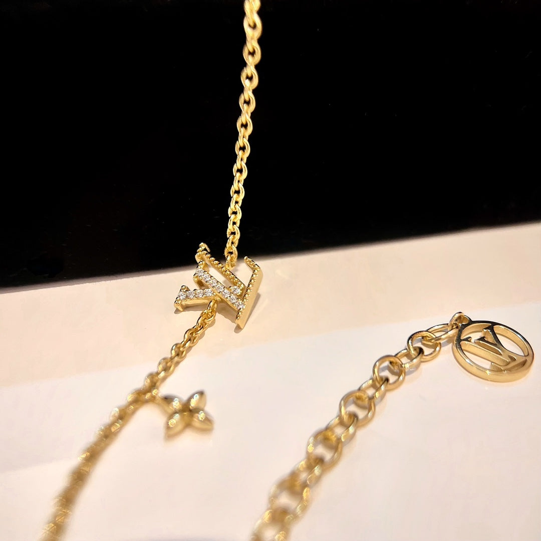 [⭐Corinne]LOGO STAR MOTIF GOLD BRACELET