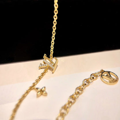 [⭐Corinne]LOGO STAR MOTIF GOLD BRACELET