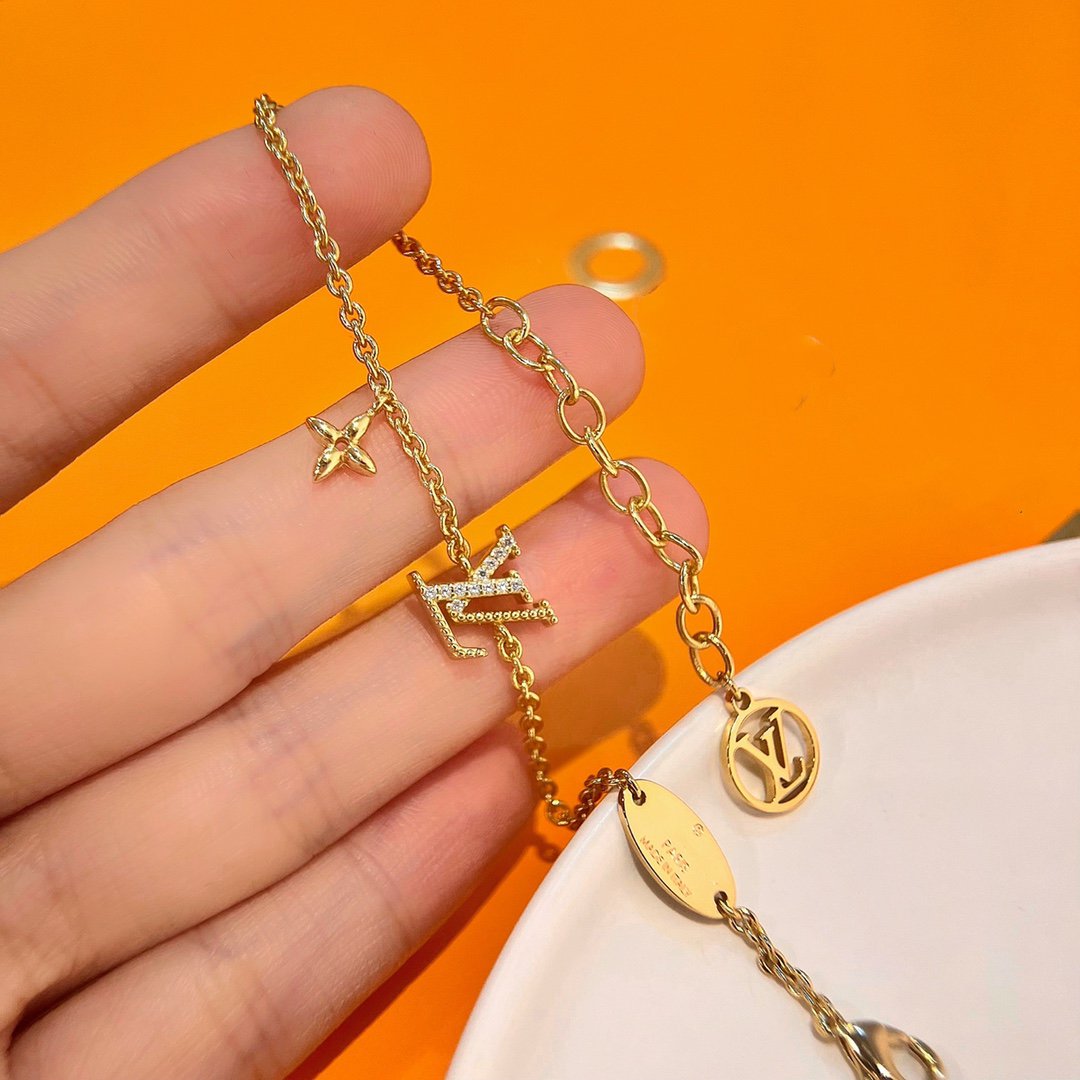 [⭐Corinne]LOGO STAR MOTIF GOLD BRACELET