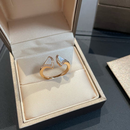 [⭐Corinne]DREAM MOP DIAMOND OPEN RING