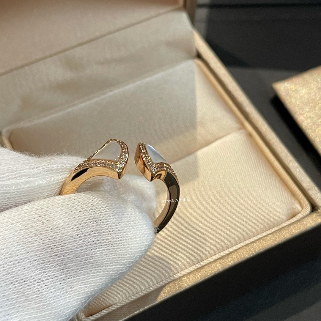 [⭐Corinne]DREAM MOP DIAMOND OPEN RING