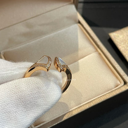 [⭐Corinne]DREAM MOP DIAMOND OPEN RING