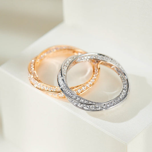 [Corinne]SPIRAL DIAMOND RING