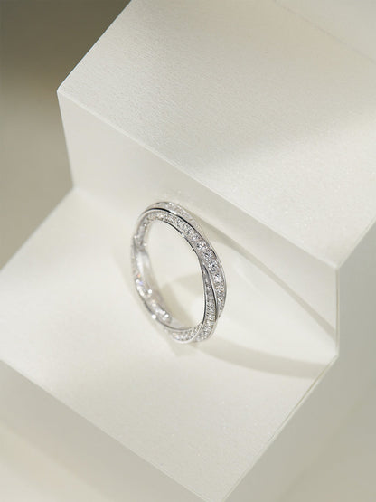 [Corinne]SPIRAL DIAMOND RING