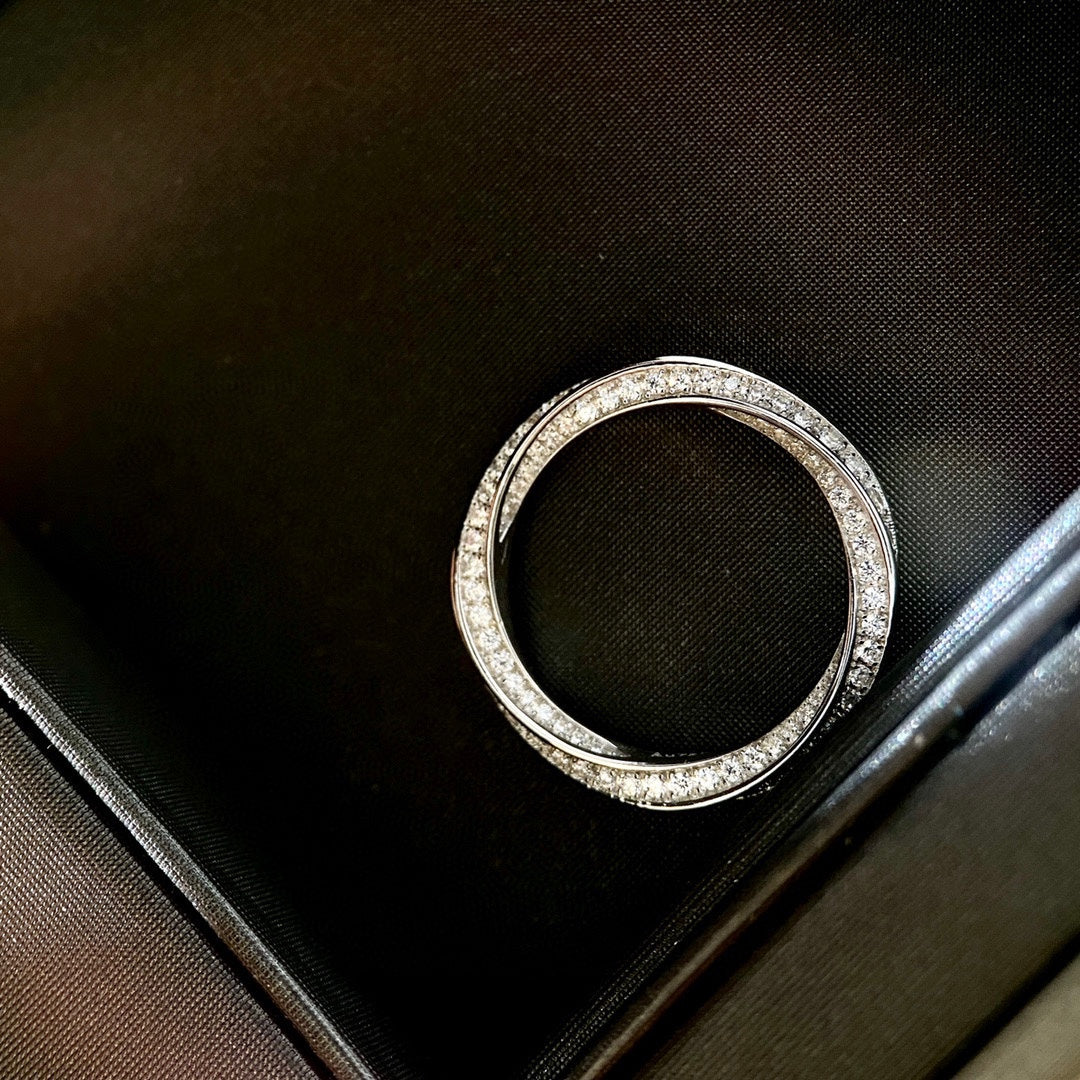 [Corinne]SPIRAL DIAMOND RING