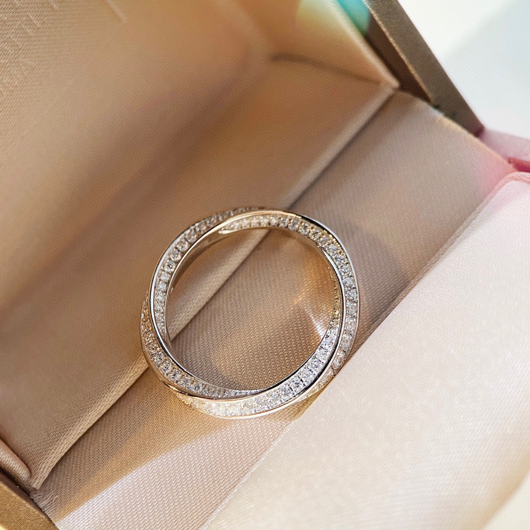 [Corinne]SPIRAL DIAMOND RING