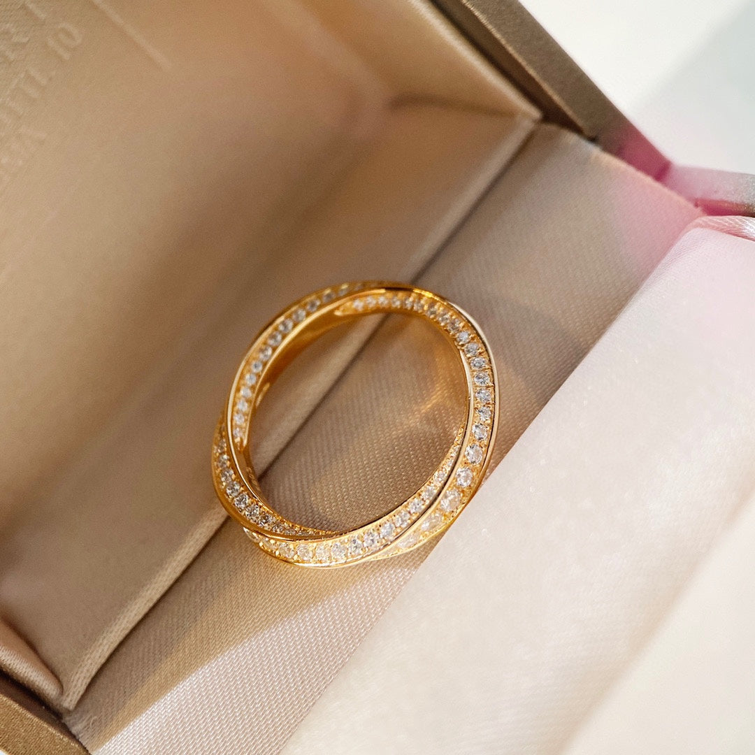 [Corinne]SPIRAL DIAMOND RING