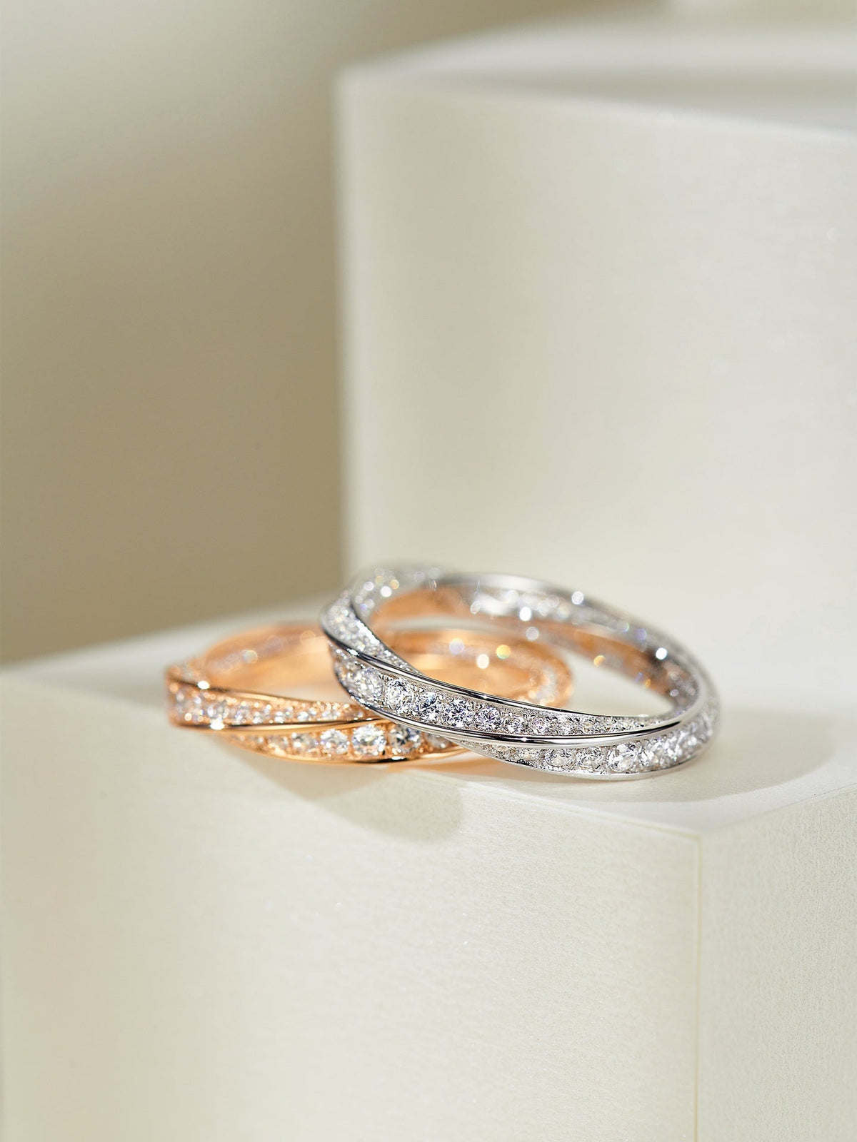 [Corinne]SPIRAL DIAMOND RING