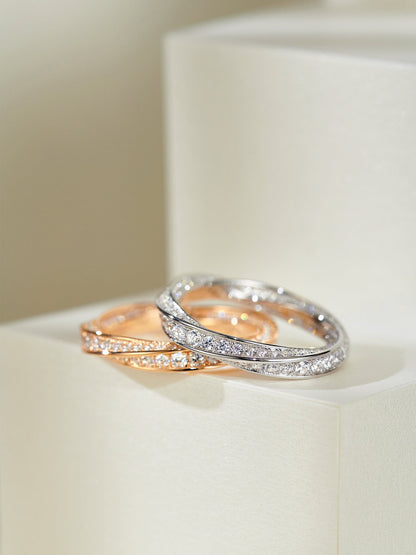 [Corinne]SPIRAL DIAMOND RING