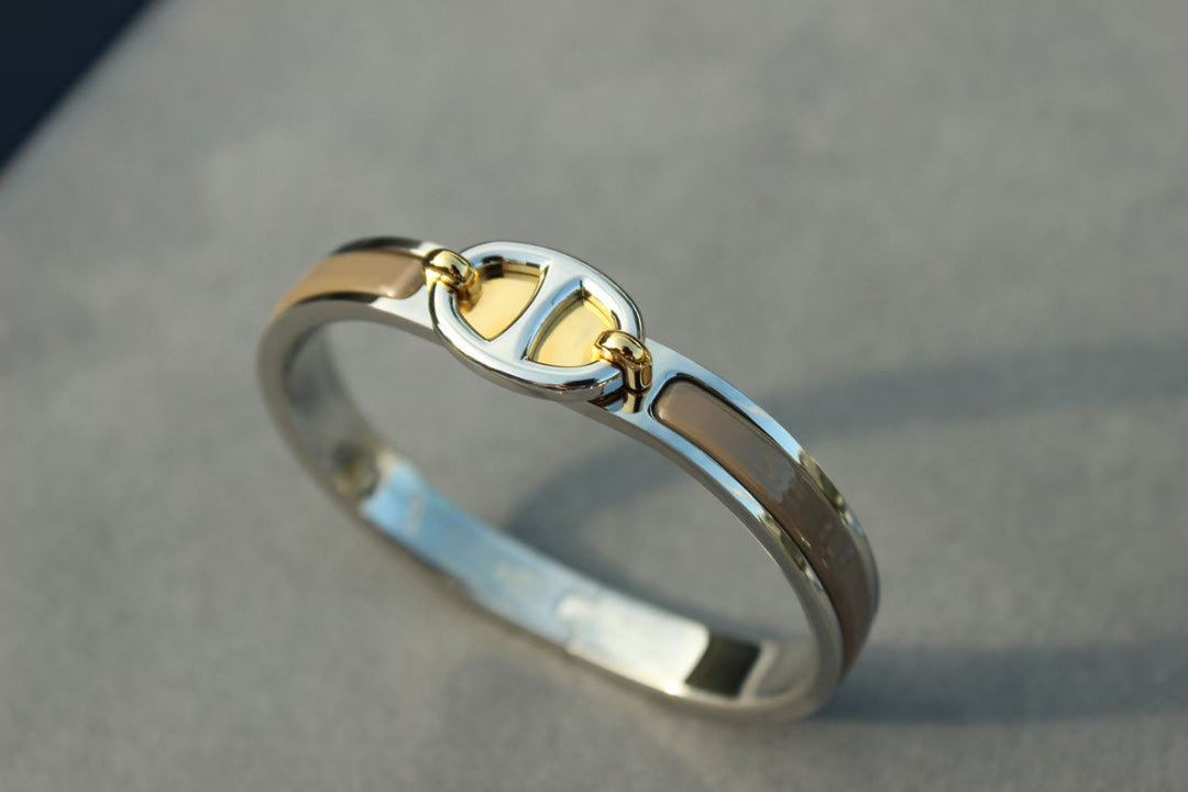 [⭐Corinne]CLIC CHAINE SILVER BRACELET
