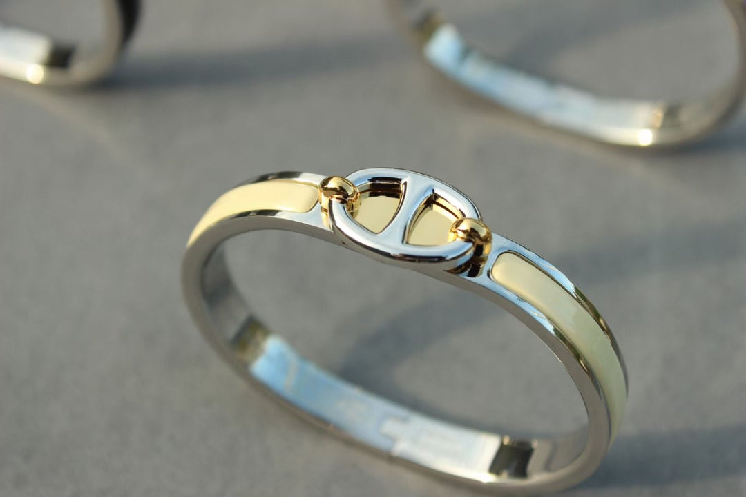 [⭐Corinne]CLIC CHAINE SILVER BRACELET
