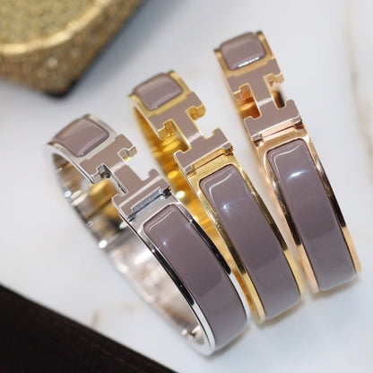 [⭐Corinne]H BRACELET 12MM BROWN