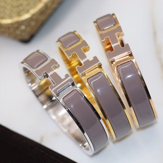 [⭐Corinne]H BRACELET 12MM BROWN