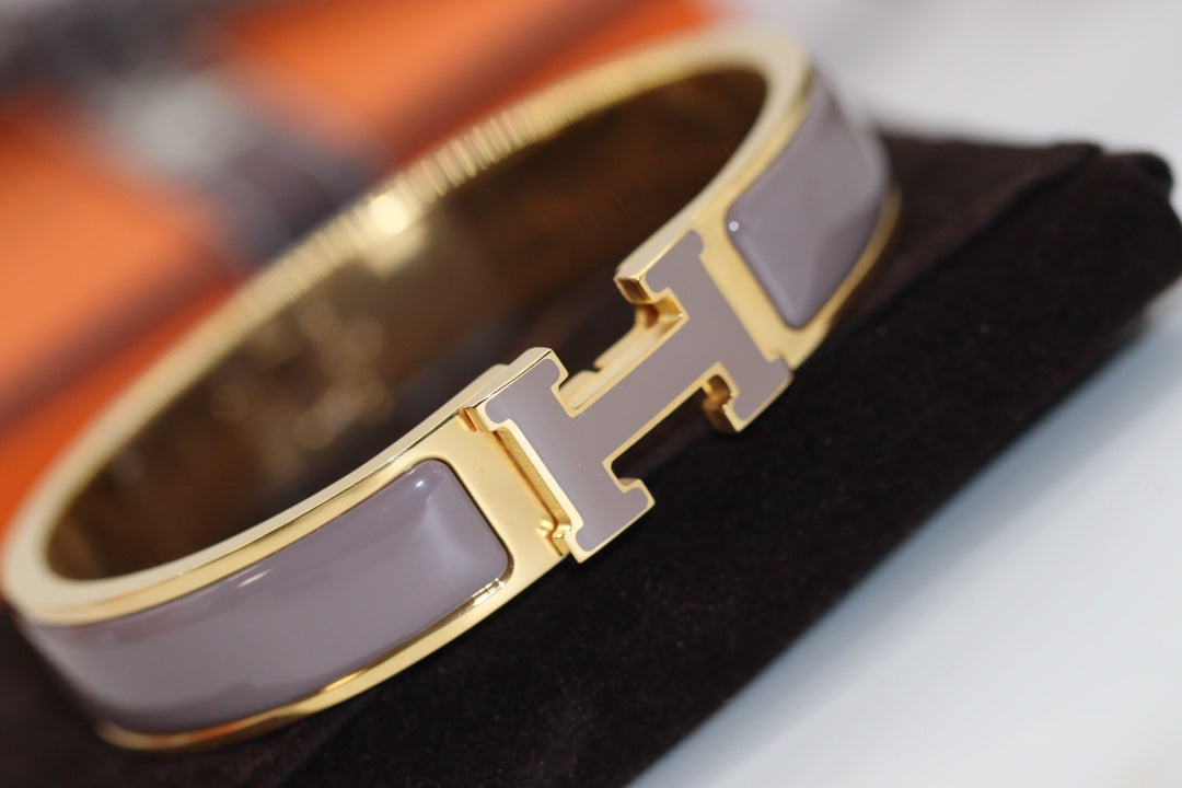 [⭐Corinne]H BRACELET 12MM BROWN