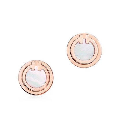 [Corinne]PEARL CIRCLE EARRINGS MOTHER