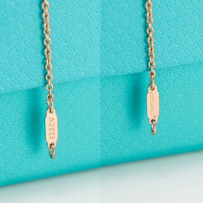 [Corinne]RIBBON NECKLACE BOW PENDANT DIAMOND CHARM CHAIN