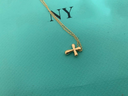 [Corinne]CROSS PENDANT MINI BARE CROSS NECKLACE