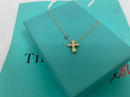 [Corinne]CROSS PENDANT MINI BARE CROSS NECKLACE