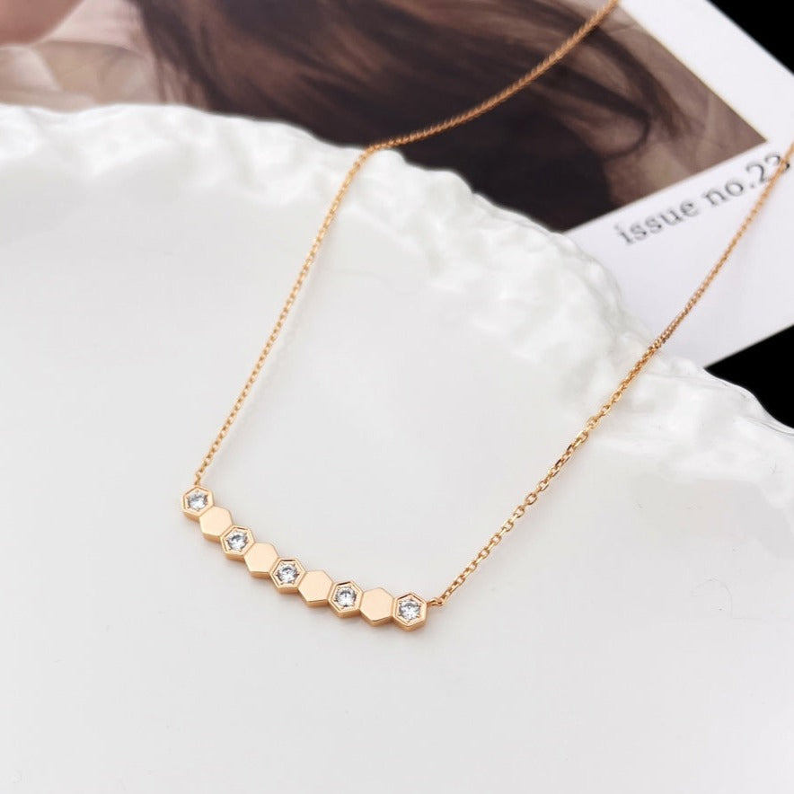 [⭐Corinne]BEE MY LOVE DIAMOND NECKLACE