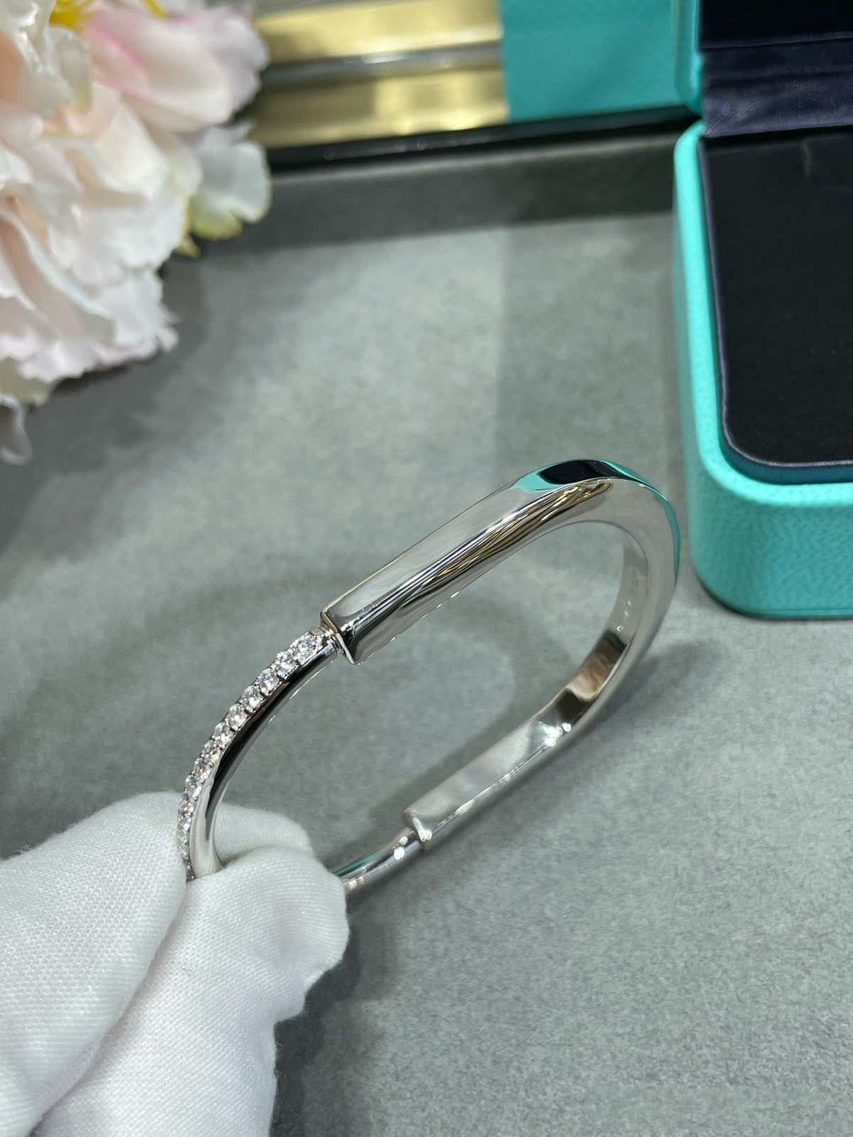 [Corinne]LOCK BRACELET DIAMOND