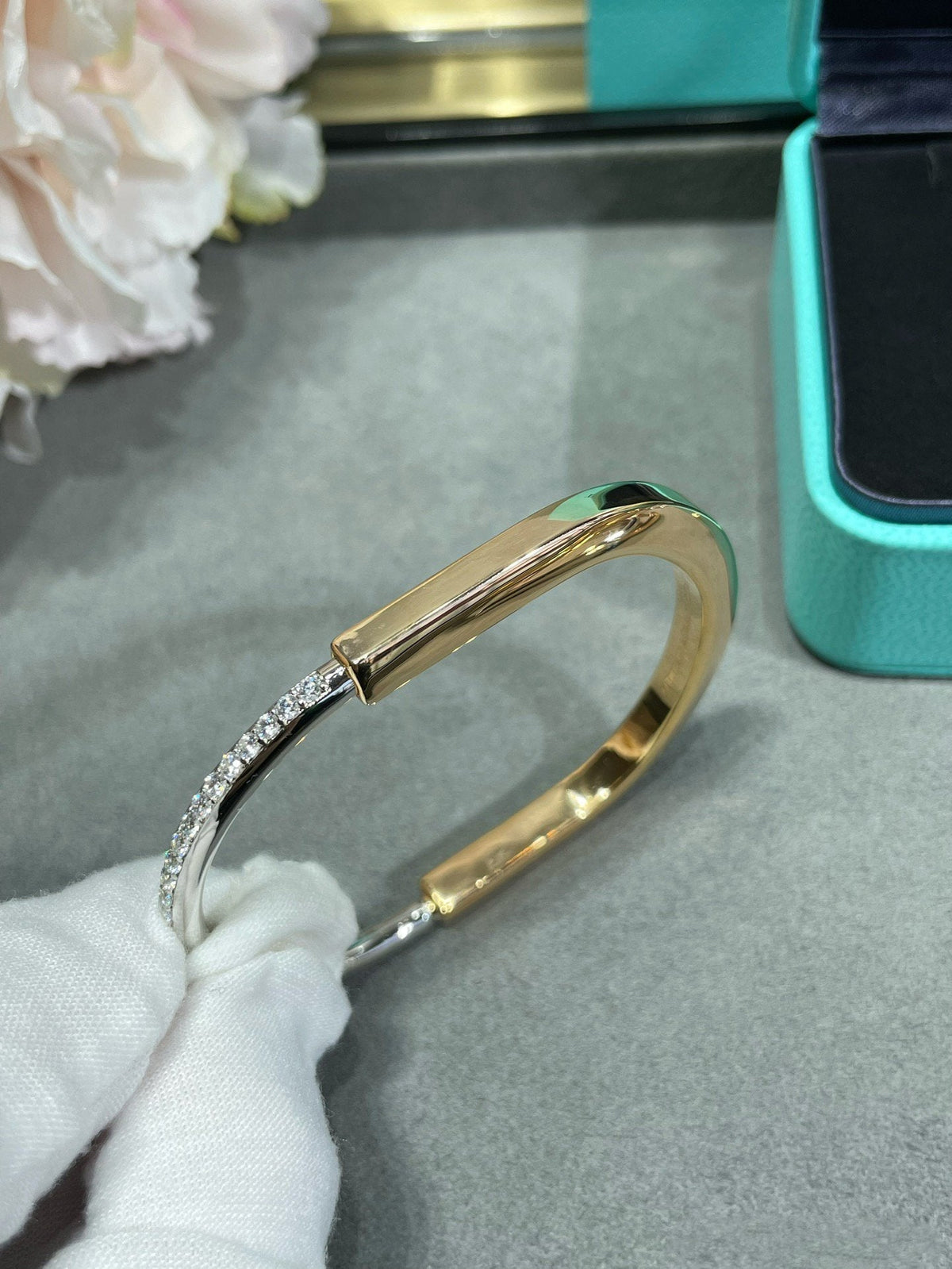 [Corinne]LOCK BRACELET DIAMOND