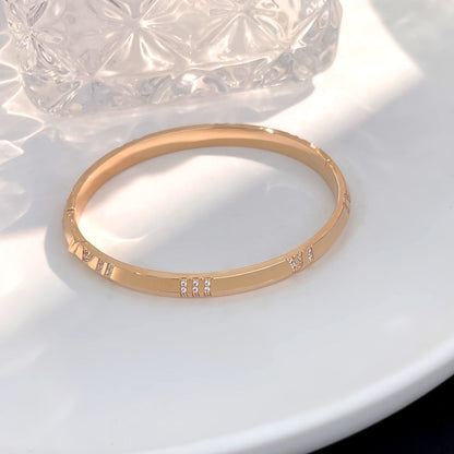 [Corinne]ATLAS BRACELET 6MM DIAMOND PINK GOLD