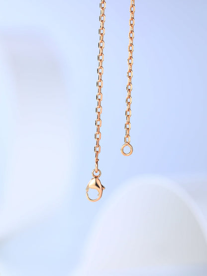 [⭐Corinne]H CAGE PINK GOLD NECKLACE