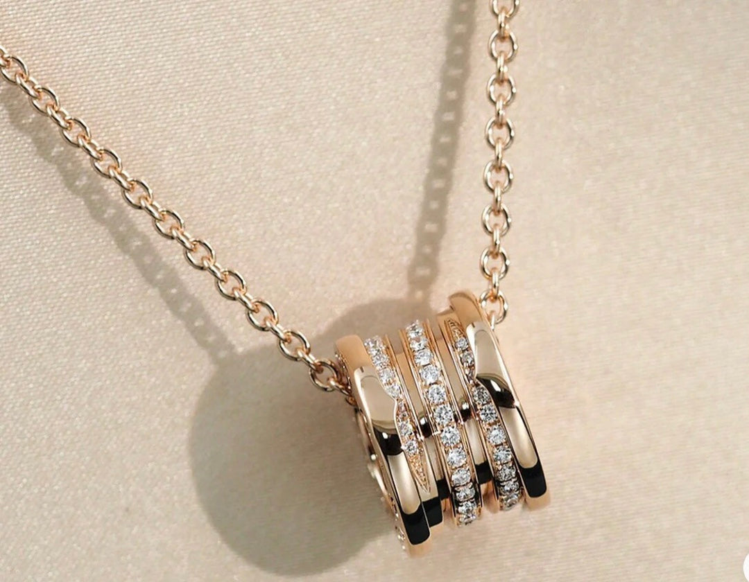 [⭐Corinne]ZERO 1 PINK GOLD DIAMOND NECKLACE