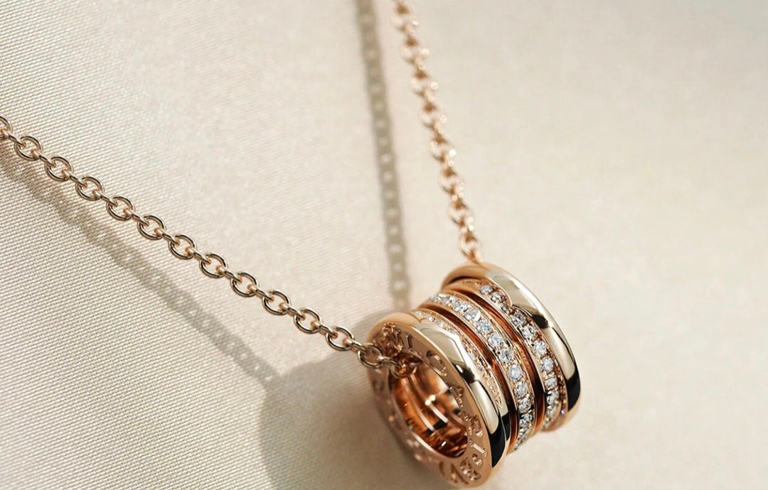 [⭐Corinne]ZERO 1 PINK GOLD DIAMOND NECKLACE