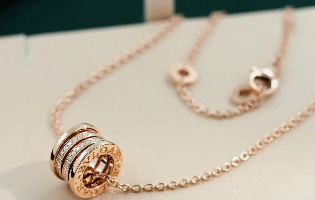 [⭐Corinne]ZERO 1 PINK GOLD DIAMOND NECKLACE