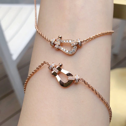 [⭐Corinne]FORCE 10 PINK GOLD DIAMOND NECKLACE