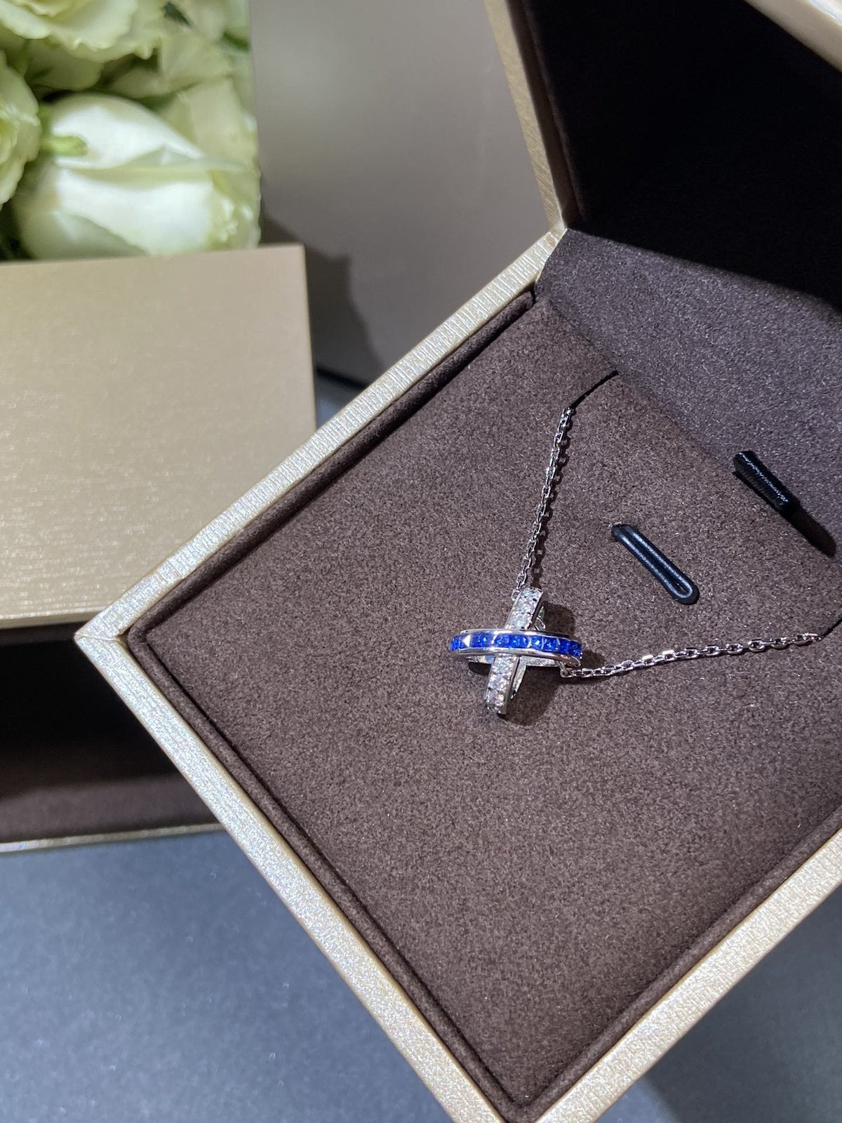 [⭐Corinne]LIENS DIAMOND SILVER NECKLACE