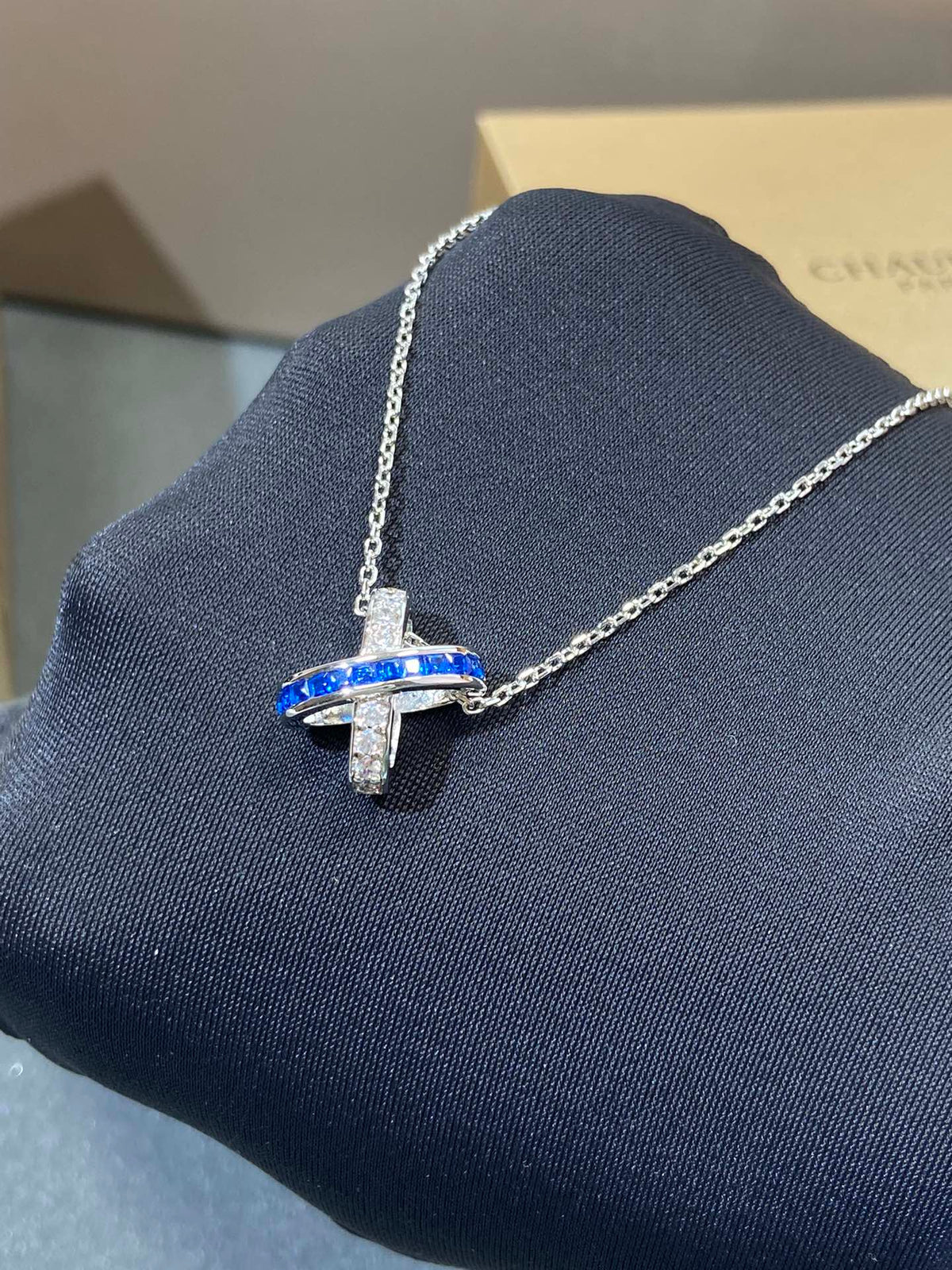[⭐Corinne]LIENS DIAMOND SILVER NECKLACE