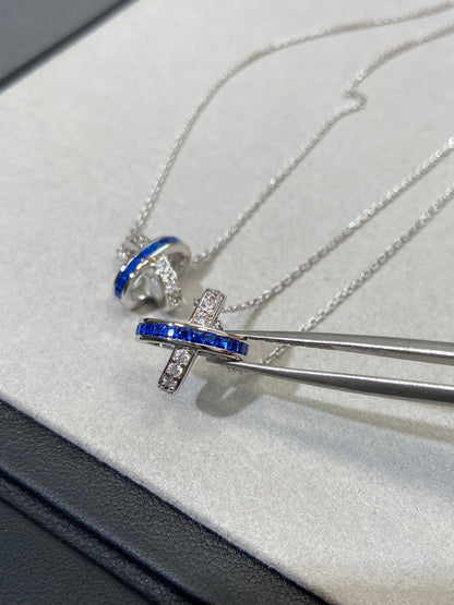 [⭐Corinne]LIENS DIAMOND SILVER NECKLACE