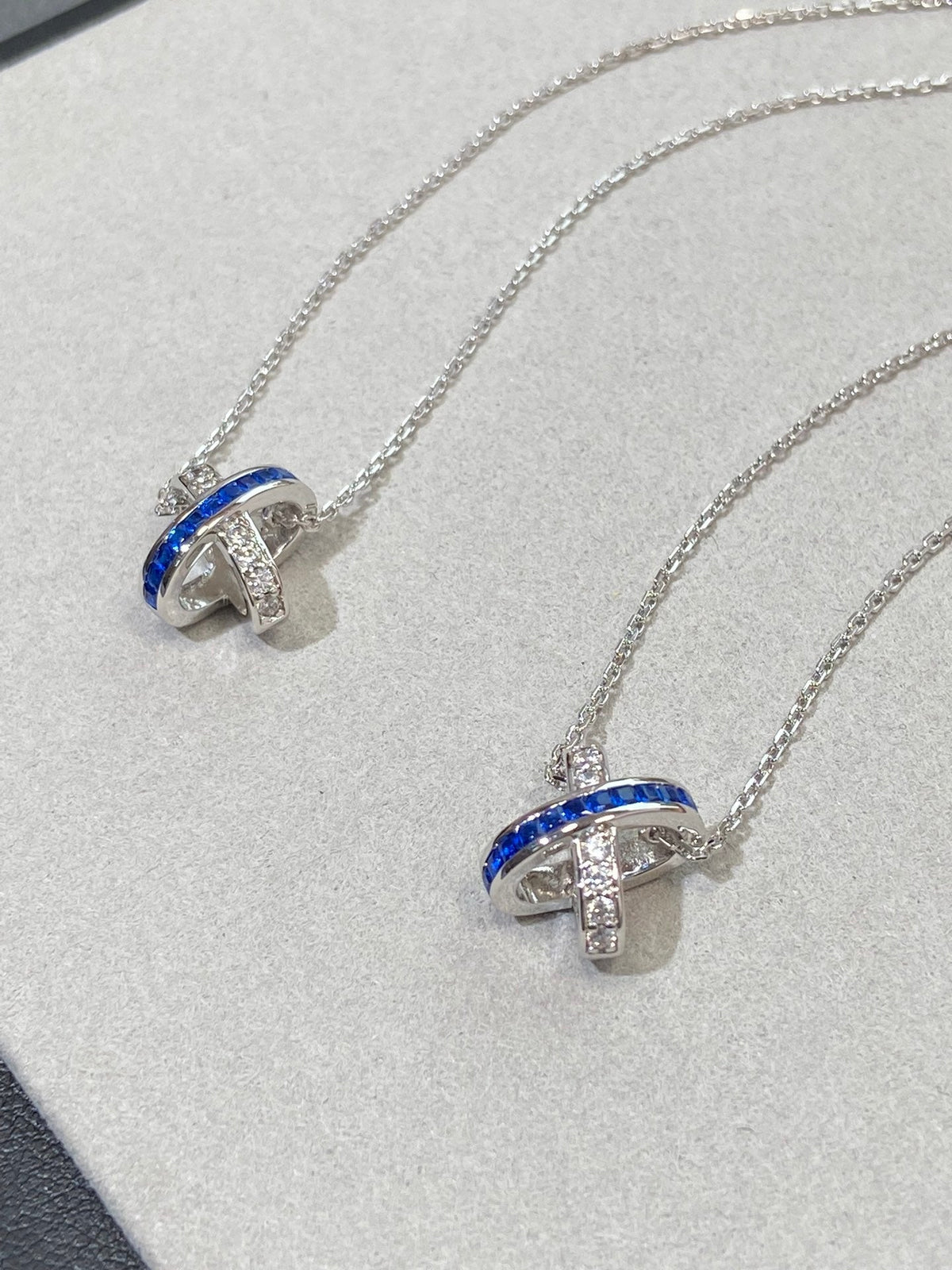 [⭐Corinne]LIENS DIAMOND SILVER NECKLACE
