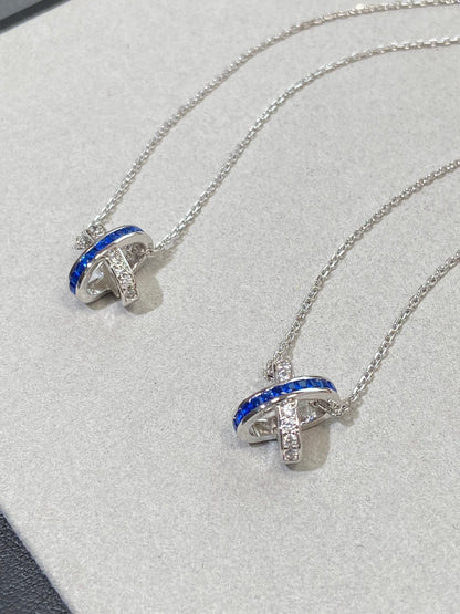 [⭐Corinne]LIENS DIAMOND SILVER NECKLACE