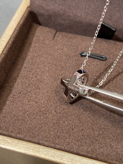 [⭐Corinne]LIENS DIAMOND SILVER NECKLACE