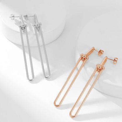 [Corinne]HARDWEAR LONG DROP EARRINGS