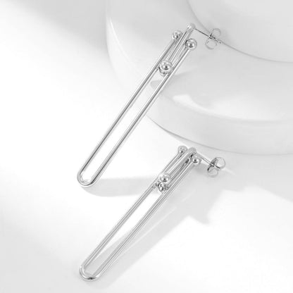 [Corinne]HARDWEAR LONG DROP EARRINGS