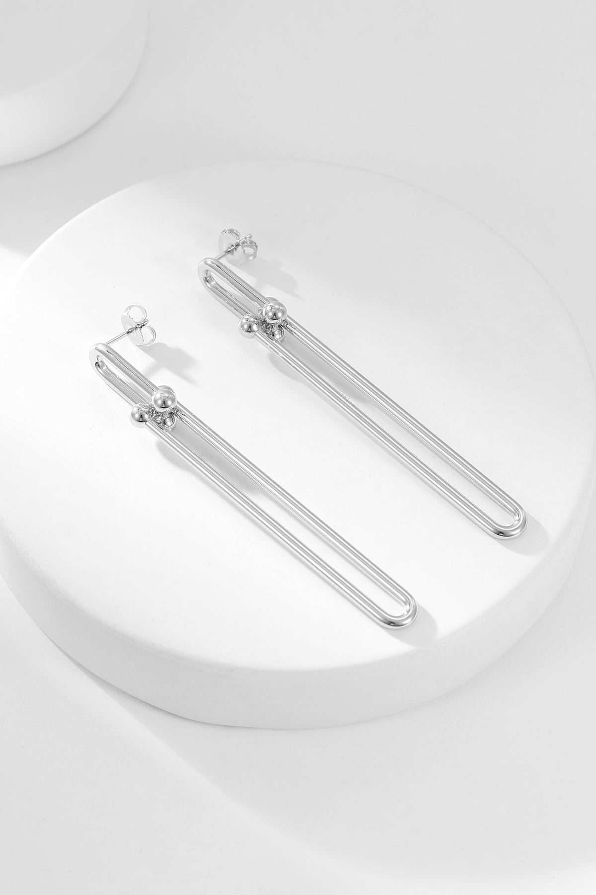 [Corinne]HARDWEAR LONG DROP EARRINGS