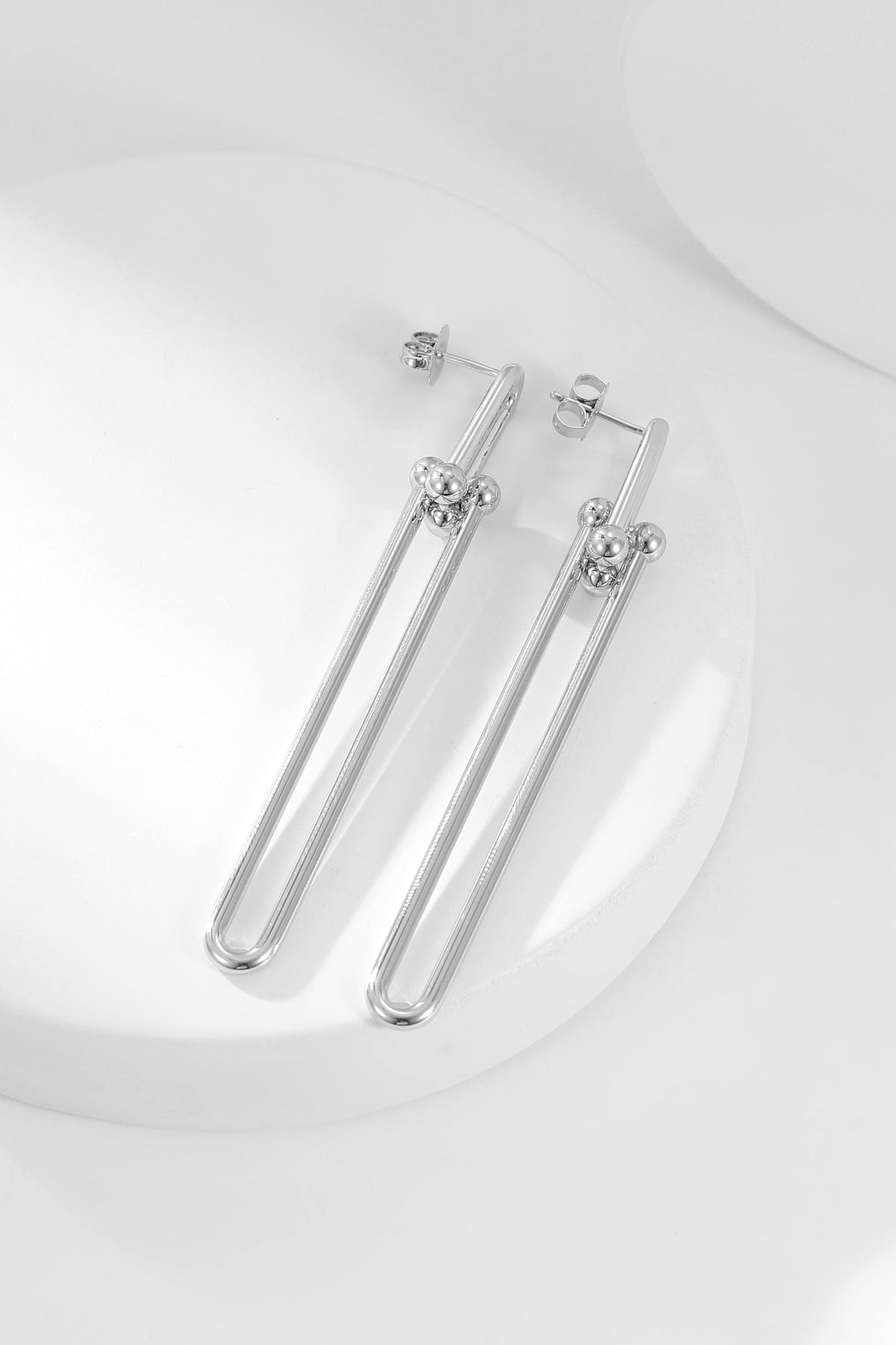 [Corinne]HARDWEAR LONG DROP EARRINGS