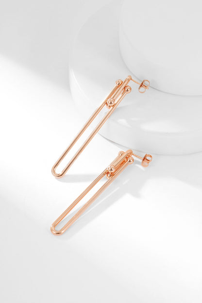 [Corinne]HARDWEAR LONG DROP EARRINGS