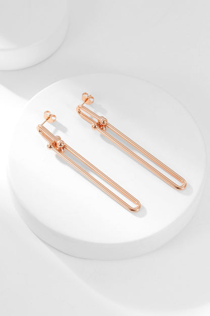 [Corinne]HARDWEAR LONG DROP EARRINGS