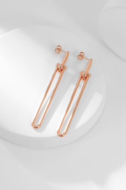 [Corinne]HARDWEAR LONG DROP EARRINGS